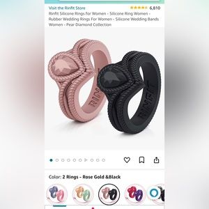 Rinfit Silicone Rings for Women - size 7